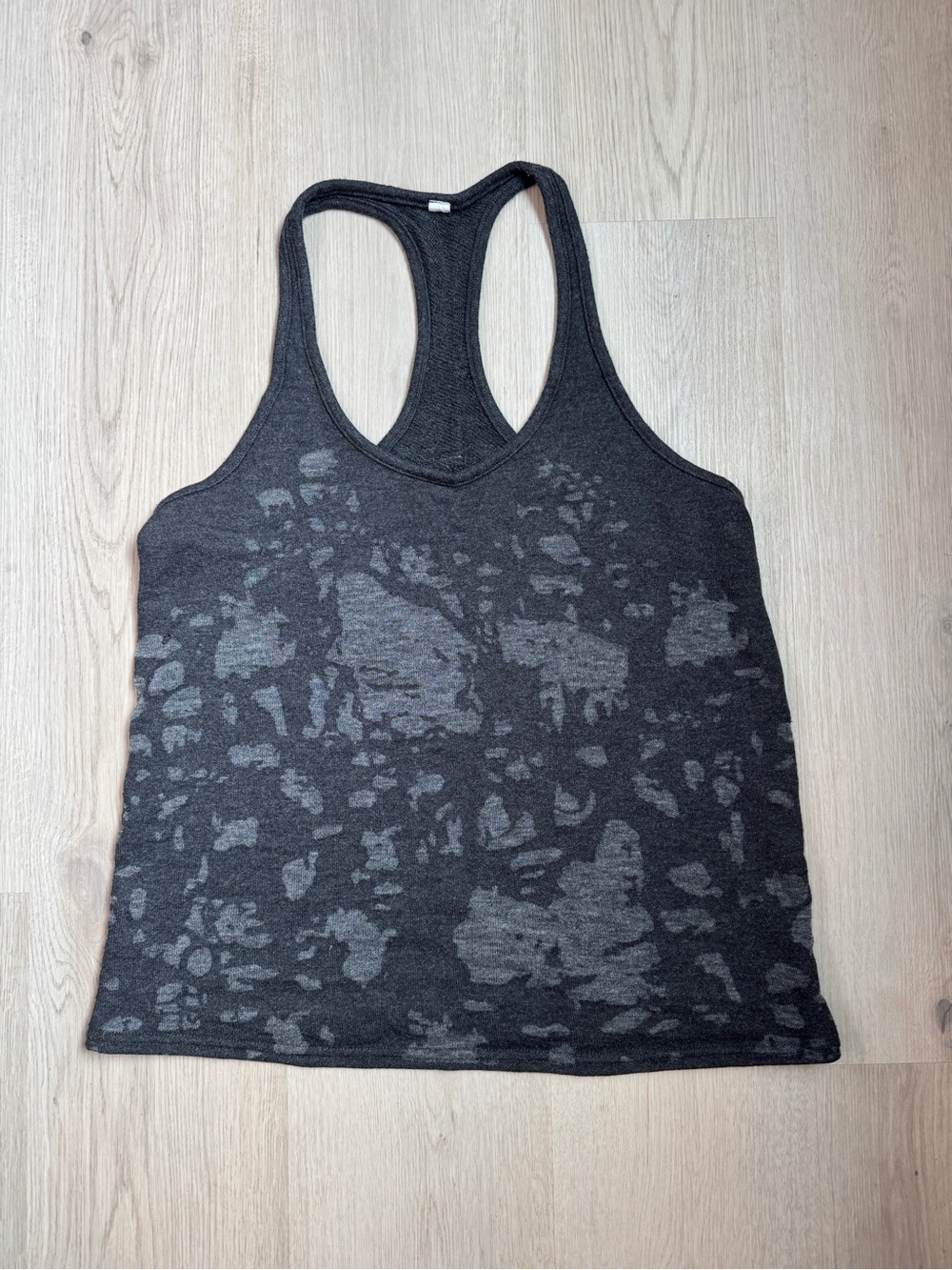 ALO Yoga Black Heather Racerback Tank Top